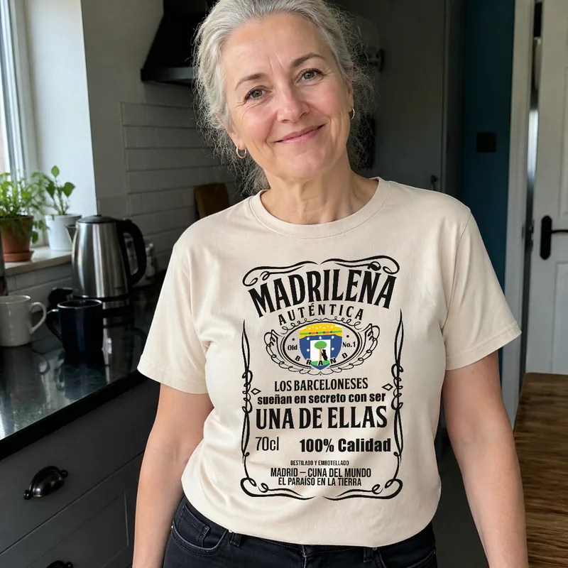 Sand Genuine Old No.1 tee in the kitchen