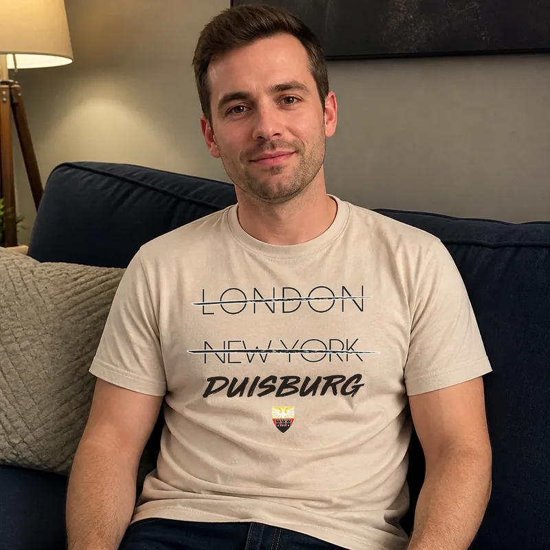 Sand London New York tee on the couch